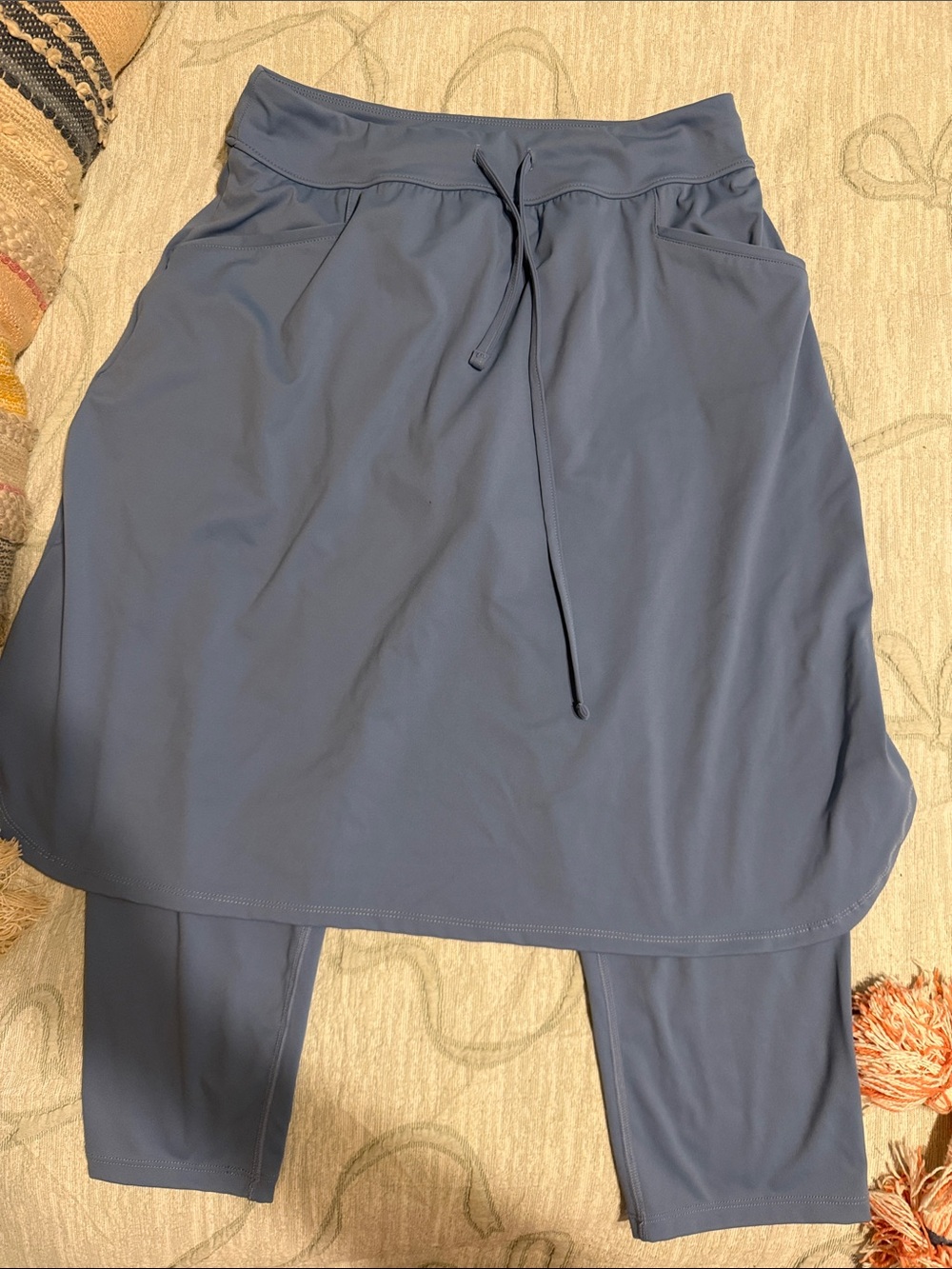 Women’s Blue Skirted Leggings - Brand